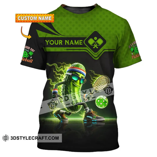 Unisex Shirt Custom Name Pickleball Lover Polo Long Sleeve Gift T-Shirt